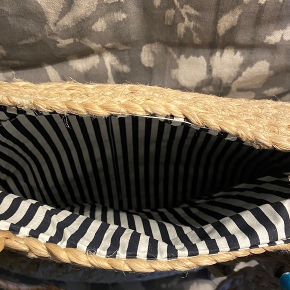 J. Jill Sand & Sea NEW Natural Woven Beach Tote Bag - Picture 4 of 4